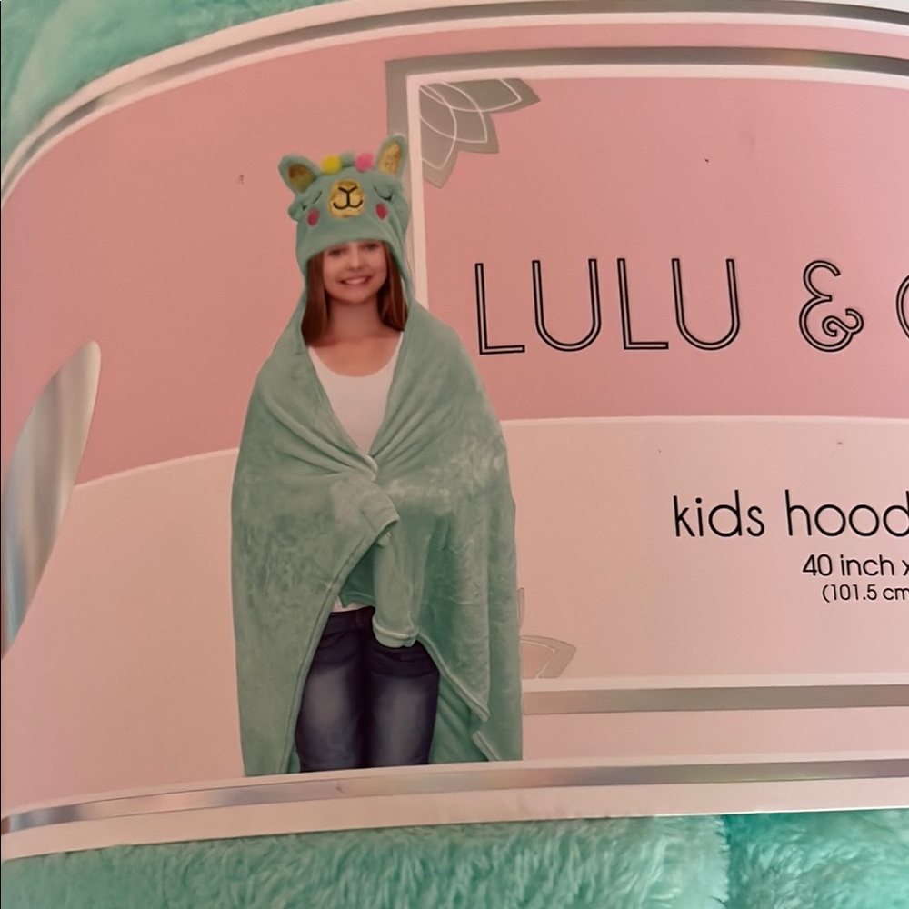 Lulu & Coco Kids Hooded Llama Throw 40" x 50"